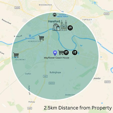 Hereford - Mayflower Coach House, Modern 2 Bedroom Property With Parking, Located South Of Hereford City, Suitable For Small Family, Couple Or Contractors - Sleeps Up To 5 Guests - Hosted By Rentmyhouse Zewnętrze zdjęcie