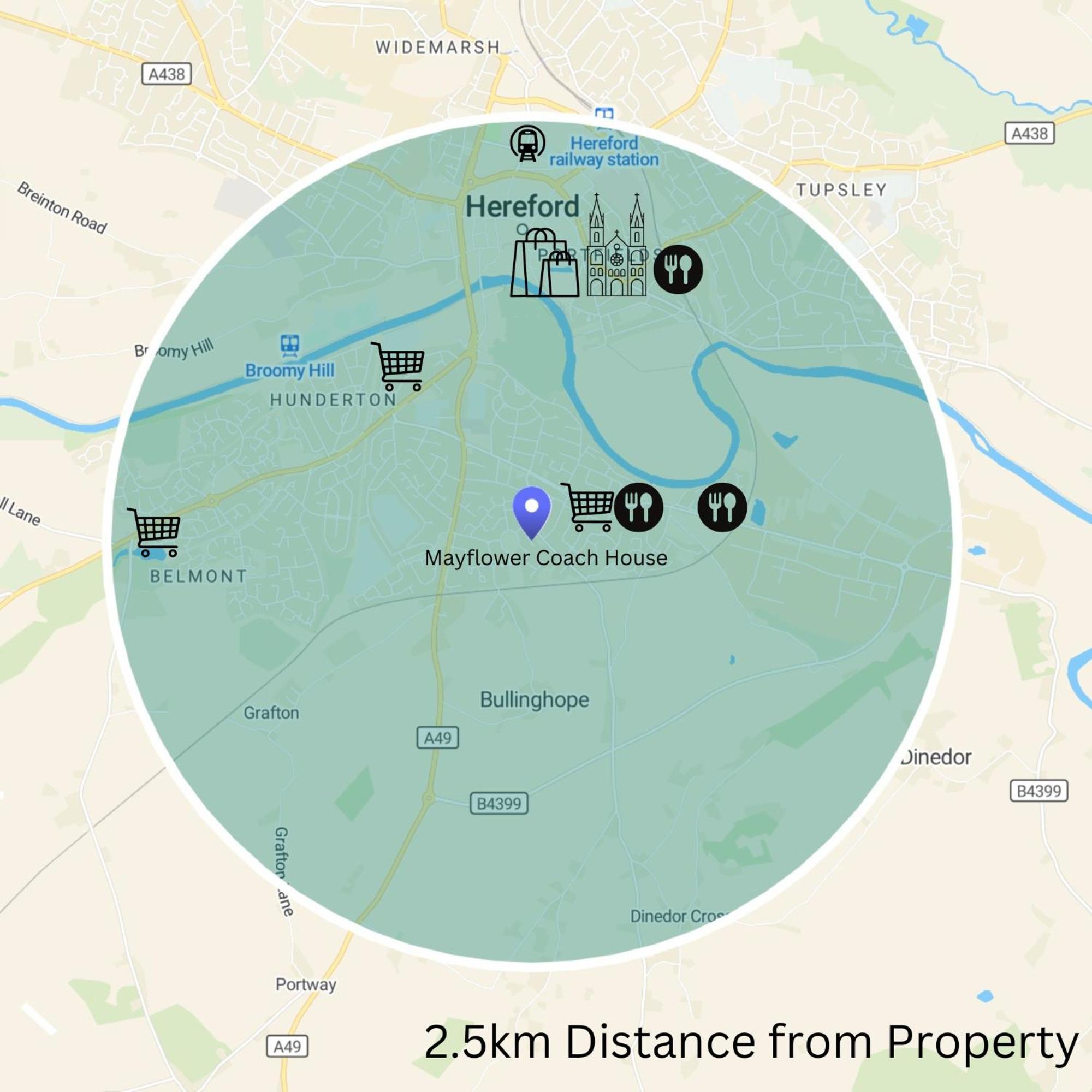 Hereford - Mayflower Coach House, Modern 2 Bedroom Property With Parking, Located South Of Hereford City, Suitable For Small Family, Couple Or Contractors - Sleeps Up To 5 Guests - Hosted By Rentmyhouse Zewnętrze zdjęcie